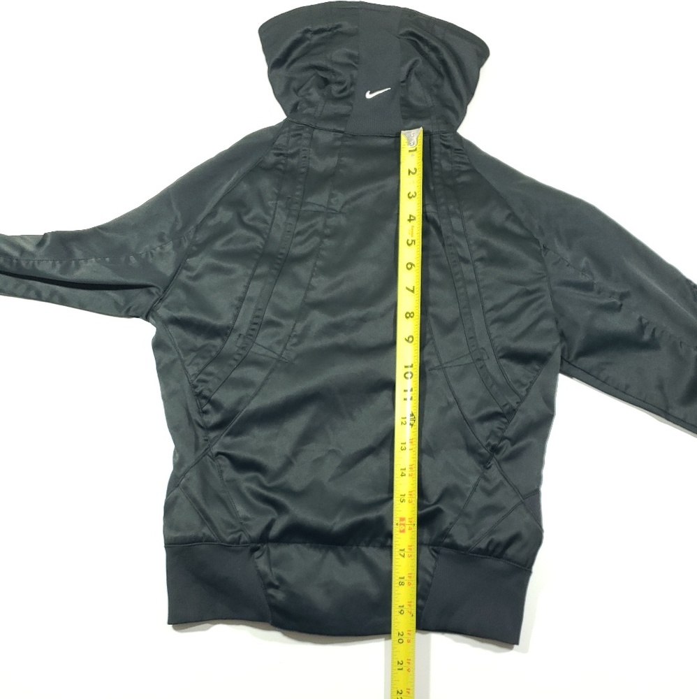 Nike womens black Gray funnel turtle neck zip jack - Picture 8 of 8